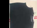 恒源祥100%純羊毛衫背心v領(lǐng)雞心領(lǐng)純色馬甲無(wú)袖針織毛衣休閑保暖坎肩 黑色 XL 180 曬單實(shí)拍圖