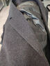 雅戈爾（YOUNGOR）大衣男士秋冬青年男大衣羊毛羊絨面料鵝絨內膽商務大衣 灰色VYSY01N121CXY L 175/96A 曬單實拍圖