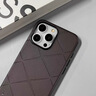 闊央蘋果皮質(zhì)手機(jī)殼星芒素皮apple iPhone16promax  iPhone15 /14 /13保護(hù)套全包超薄防摔手機(jī)殼 【摩卡棕】原機(jī)輕奢素皮 iPhone 14 曬單實(shí)拍圖