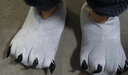 暢印 卡通搞怪動物爪子棉拖鞋 冬季情侶保暖包跟家居可愛男女毛毛鞋 CQ 灰色(升級版) 大碼(適合40-44腳穿) 曬單實拍圖
