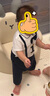 Radinka2025夏新款嬰兒連體衣寶寶短袖滿月禮服周歲衣服男寶紳士服WLD 胸前一字男寶紳士服21CX60 100cm 建議身高90-100cm 曬單實(shí)拍圖