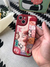 圣圖朗動(dòng)物派對適用蘋(píng)果16手機殼女款iphone15pro腕帶ip13promax支架14小羊皮12全包xs情侶xr8/7/6plus套 腕帶羊皮-動(dòng)物伙伴 中國紅 iPhone 13 曬單實(shí)拍圖
