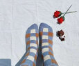 南极人袜子女船袜春秋季韩版条纹透气短袜浅口低帮运动袜 格子女船袜-随机2双装 实拍图