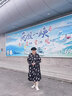 莎妮朵羅大碼女裝2025秋裝新款胖女人遮肚顯瘦中長款胖mm雪紡連衣裙18437 黑色 4XL建議160-180斤穿著 曬單實(shí)拍圖