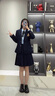 普妮姿學(xué)院風(fēng)西裝外套女春秋小個子2025新款jk制服職業(yè)裝百褶裙西服套裝 【女】單件藏青色西裝【送胸章】 L 曬單實拍圖