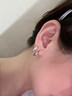 BJYL鈦鋼耳環(huán)男生大號(hào)粗款耳釘男款潮流簡(jiǎn)約高級(jí)感耳飾品嘻哈痞帥耳圈 銀色一對(duì) 曬單實(shí)拍圖