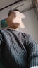 浪古 LAWKUL秋冬裝毛衣男半高領(lǐng)針織衫潮寬松冬季非羊休閑毛衫絨衫加絨保暖衣 灰色加絨 XL 曬單實(shí)拍圖