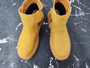 Jeep吉普馬丁靴男款高幫英倫風(fēng)工裝靴男士秋冬季中幫厚底復古機車(chē)鞋男 土黃 41 曬單實(shí)拍圖