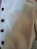 皮爾卡丹（pierre cardin）針織衫羊絨衫女100純山羊絨高品質(zhì)單排扣針織開(kāi)衫寬松毛衣外套厚 米色 XL 曬單實(shí)拍圖