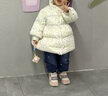 戴維貝拉（DAVE＆BELLA）小童羽絨服女寶冬裝女寶新款上衣甜美兒童外套童裝幼兒衣服 蜻蜓印花【現(xiàn)貨】 100 cm（建議身高90-100cm） 曬單實(shí)拍圖