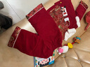 迪士尼（Disney）兒童拜年服男套裝冬季過(guò)年寶寶嬰兒唐裝抓周服男女童中式周歲禮服 深紅色套裝 80 曬單實(shí)拍圖