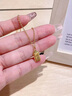 中國黃金（CHINA GOLD）黃金吊墜女足金小金條項鏈小金磚首飾情人節實(shí)用生日禮物送女友 小金條吊墜 約1g【贈銀鏈】 曬單實(shí)拍圖