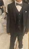 羅蒙兒童西裝套裝男童花童禮服帥氣西服主持人鋼琴畢業(yè)演出服秋狂歡節 外套+褲子+馬甲+襯衫+領(lǐng)結 140 曬單實(shí)拍圖