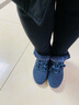 斯凱奇（Skechers）女鞋面包鞋保暖短筒舒適柔軟短靴加絨厚底雪地棉鞋144194 海軍藍(lán)色/NVY 39 曬單實(shí)拍圖