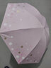 天堂傘天堂雨傘遮陽(yáng)傘防紫外線(xiàn)三折印花晴雨傘黑膠防曬太陽(yáng)傘晴雨兩用傘 浪漫櫻花-淺粉 57CM*8K 曬單實(shí)拍圖