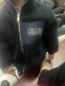 左西童裝男童兒童保暖加絨加厚輕薄衣服上衣2024新款秋冬裝羊羔絨外套 藏青色【不易起球】 110 建議身高110cm左右 曬單實(shí)拍圖
