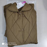 衣典零一（LEDIALYI）薄款棉服女中長款2024冬季女裝新款時尚休閑中年棉襖棉衣夾棉外套 卡其色 M （推薦108斤內） 曬單實拍圖