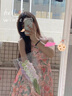 妙奕嘉碎花吊帶連衣裙女士裙子夏天女裝2025夏季新款純欲小個(gè)子新品衣服 紅花夢(mèng)境吊帶連衣裙 M 曬單實(shí)拍圖