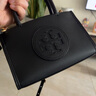 Tory Burch 湯麗柏琦【季末禮遇】ELLA BIO 迷你手提斜挎托特包TB 145613 黑色 001 OS 曬單實(shí)拍圖