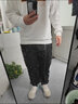 WHIM NASA男士外套男春秋季款夾克衣服男裝三件套運動(dòng)套裝青少年初高中學(xué)生 838 黑灰色 三件套 L 曬單實(shí)拍圖