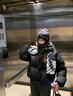 始祖鳥(niǎo)（ARC'TERYX）大LOGO設(shè)計(jì)針織帽再生滌綸保暖絨線帽 男女同款情侶款帽子冷帽 黑色 適用頭圍55-62cm 曬單實(shí)拍圖