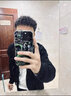 OLOEY100%純棉商務(wù)休閑男士開衫拉鏈毛衣男修身針織衫基礎(chǔ)純色毛衫上衣 深藍(lán)色 XL 曬單實拍圖