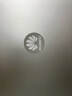 準岸3M電腦貼紙適用于Macbook偽裝HUAWEI筆記本經典菊花圖案電腦 華為一線員工電腦偽裝遮 菊花灰色 大小剛好遮住logo【直徑5.5CM】 曬單實拍圖