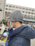 七匹狼帽子男冬季保暖加絨加厚防風(fēng)護(hù)耳防寒中老年人爸爸爺爺老頭鴨舌帽 淺灰色 曬單實(shí)拍圖