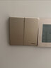 施耐德開關插座面板電視電話電腦網絡插座 皓呈系列金色86型墻壁弱電 超五類電腦 插座 曬單實拍圖