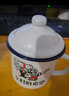 挽醉風 搪瓷杯懷舊杯子搪瓷缸茶杯帶蓋水杯老式茶缸子男士馬克杯復古 【1200毫升加厚款】為人民服務 曬單實拍圖