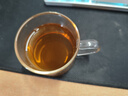 沉弗 耐熱玻璃花茶杯帶手把小茶杯透明直筒杯手工吹制加厚便攜茶杯 直筒帶把杯 曬單實拍圖