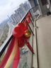 映融喬遷之喜裝飾陽臺拉花彩帶掛件樓梯扶手波浪旗新居入宅布置用品 波浪-紅金色氣球喬遷大吉 見主圖 曬單實拍圖