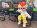 babylove女寶寶上衣長袖T恤純棉春秋款嬰兒花邊領(lǐng)四季打底衫寬松外出百搭 香草色 90 cm 曬單實(shí)拍圖