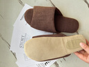 XGGC日式軟底開(kāi)口棉麻拖鞋女木地板防滑室內家居亞麻透氣四季拖鞋男士 咖啡色 44-45 曬單實(shí)拍圖