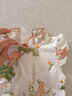 蓓馨貝（Beixinbei）女童旗袍連衣裙夏裝2024新款女寶寶衣服洋氣兒童裝新中式國風裙子 米色卡通旗袍裙 90 建議1歲左右 曬單實拍圖