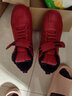啄木鳥(niǎo)品牌真皮媽媽棉鞋2026年春秋新款軟平底休閑高幫女皮鞋加絨馬丁靴 紅色 6635款偏小 38 曬單實(shí)拍圖