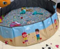 恩贝家族儿童沙池沙滩玩具围栏宝宝玩沙挖沙工具决明子家用室内海洋球1.2米+地垫套装六一儿童节礼物 实拍图