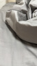 康尔馨五星级酒店床品A类60支纯棉贡缎简约四件套全棉被套 灰色1.5米床 实拍图