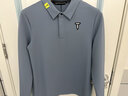 EUROPEAN TOUR歐巡賽高爾夫服裝男裝長(cháng)袖T恤秋冬全新運動(dòng)休閑高爾夫polo衫男 灰藍色 2XL 曬單實(shí)拍圖