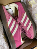 adidas T頭鞋 GAZELLE INDOOR復(fù)古板鞋德訓(xùn)鞋男女阿迪達(dá)斯三葉草   深粉色/白   37 曬單實(shí)拍圖