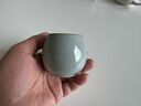 祥業(yè)汝窯茶杯主人杯單杯生肖杯可養功夫茶具茶杯子品茗杯單個(gè)小茶盞 汝窯塵緣杯-純色 曬單實(shí)拍圖
