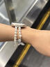 Z&Y適用蘋果手表表帶iwatch9清冷感applewatch8蝴蝶s9珍珠表鏈s8女士s6夏天Ultra新款SE高級ins風(fēng)s10 蝴蝶珍珠鏈條版 42mm表盤【適用新品10代iwatch】 曬單實拍圖