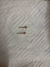 六福珠寶七夕情人節(jié)禮物 18K金小圓珠彩金耳釘耳飾 總重約0.40克 小版 曬單實拍圖