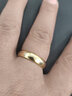 颯雅 戒指男潮流食指朋克嘻哈6mm男生時(shí)尚飾品尾戒子至尊魔戒男士指環(huán) 金色(外側魔戒) 22號 曬單實(shí)拍圖