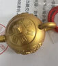 萌曼雙魚(yú)把把壺手把件金色可旋轉客廳臥式茶壺轉轉把玩件旋轉合金款 雙魚(yú)把把壺(轉轉)精編紅繩 曬單實(shí)拍圖