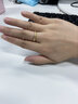 ziz穗穗平安情侶戒指一對七夕情人節(jié)禮物對戒紀念日送女友送老婆愛人 【金色】穗穗平安戒指+真愛花盒 曬單實拍圖