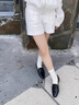 晟霆真皮英倫風(fēng)單鞋女2025春季新款粗跟復(fù)古上班簡(jiǎn)約百搭一腳蹬樂(lè)福鞋 淺棕色 33 (215mm) 曬單實(shí)拍圖