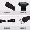 PENC IWATCH適配casio卡西歐手表MCW-110H/100橡膠表帶AE-2000W/2100配件w-s220非原裝WV-200專用接口HDD-S100 黑色-黑扣+安裝工具 曬單實(shí)拍圖
