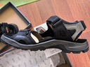 愛(ài)步（ECCO）涼鞋男 沙灘鞋輕便耐磨休閑鞋露趾 越野06956450034 黑色/灰色43 曬單實(shí)拍圖