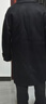 GXG男裝長(cháng)款毛呢大衣黑色冬2024年新品 黑色 180/XL 曬單實(shí)拍圖